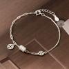 Pulsera de Cadena Cilíndrica Eloch Plata S925 Cobre Guofeng Diamante Completo Retro Elegante Joyería de Mano para Mujer S5610
