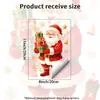 Adesivo Estático de Janela de Natal Papai Noel Árvore de Natal Floco de Neve Padrão Combinado Janela de Casa Alugada Decoração de Feriado