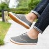 Zapatos Náuticos de Obra Nueva para Hombre, Zapatos Casuales de Protección Laboral, Zapatos de Lona, Suelas de Tendón, Zapatos Bajos Antideslizantes de Suela Blanda para Ponerse