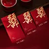 Sobres Rojos para Bodas, Disponibles en Tamaños Grande, Mediano y Pequeño, Gama Alta, con el Carácter "" (Doble felicidad), Adecuado para Dinero de Regalo, Recuerdos de Boda y Sobres Rojos Tradicionales para Bloquear la Puerta en Bodas
