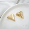 Fuerte retención de color Colgante hueco grande de amor de oro de 14K aleación corazón grande colgante de collar DIY colgante de joyería hecha a mano