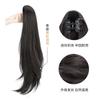Rabo de Cavalo com Clip Trança Feminina Ligeiramente Ondulado Fofo Artificial Longo Trança Acessórios de Cabelo Popular Ultraleve Cabelo Curto Rabo de Cavalo Alto