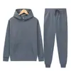 Moletom de Outono e Inverno com Capuz Pulôver Conjunto de Moletom Masculino Espessado Corte Solto Moletom de Primavera e Outono Conjunto Esportivo para Corrida