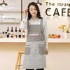 Ropa de Trabajo linda para Vendedor de Guardería de Cocina Manga Larga a Prueba de Aceite Algodón para el Hogar Antiretroceso Mono Estilo Coreano Moda Delantal