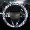 Capa de volante de linho elástica para atacado de comércio exterior sem anel interno, capa de volante estilo étnico com faixa elástica para comércio transfronteiriço