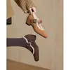 Zapatos Mary Jane retro, forrados de felpa, gruesos para mujer, cálidos de invierno, adecuados para mujeres menudas, con tacón oculto y punta cuadrada.