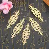 10 Peças de Flores para Grampo de Cabelo Feito à Mão DIY, Acessórios de Cabelo com Grampo de Ferro Dourado, Peças de Grampo de Cabelo para Material de Penteado