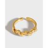 DILAGE-153 Anillo de Plata Esterlina S925 Estilo Coreano ins Estilo Frío Diseño Nicho Simple Lujo Ligero Nudo para Mujer