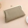 Bolso de Noche para Mujer de Cuero Genuino de Alta Gama Personalizado, Bolso con Clip Dorado, Bolso Largo para Teléfono Móvil de Mano, Cartera Larga de Gran Capacidad para Mujer