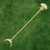 Guan Yu Hoja de Dragón Verde Media Luna Lu Bu Alabarda Fang Tian Juguetes Periféricos de los Tres Reinos Espadas Armas de Plástico PP Arma de Zhang Liao