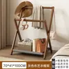 Cabide de roupas dobrável, de chão, organizador de armazenamento de cabeceira para roupas, simples rack de armazenamento doméstico para quarto para roupas e chapéus