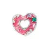 Pulseira Transfronteiriça Contas em Formato de Coração DIY Donut Coração Vazado Estrela Pulseira Colar de Contas Contas Espaçadoras em Estoque
