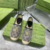 Zapatos de Pescador Bordados Estampados Marca G Otoño 2026 Suela de Goma Tejida con Letras Planos Casuales Bajos para Mujer