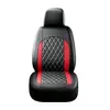 Fundas de asiento de coche de cuero PU con patrón de diamante de doble línea y patchwork de rayas verticales, superventas transfronterizas, aptas para vehículos de 5 plazas, son un éxito de ventas en Amazon