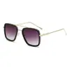 Gafas de sol cuadradas estilo Iron Man para hombre, gafas transfronterizas europeas y americanas de Amazon, gafas de sol cuadradas de metal de Spider-Man