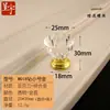 Manija de Cajón Acrílica Panel de Puerta de Vidrio Transparente con Forma de Diamante Manija de Bola de Cristal de Agujero Único Manija de Puerta de Gabinete