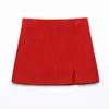 Atacado Fabricante de Roupas Femininas Transfronteiriço 2025 Novo Conjunto de Casaco Dupla Face Texturizado + Saia com Fenda Estilo Europeu e Americano