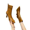 Botines de tacón de aguja de punta fina retro estilo francés para mujer, nueva colección otoño/invierno 2026, versátiles y estilizan