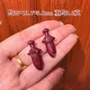 Pendente Natural de Alta Concentração Areia Roxa Dourada Galho Dourado Folha de Jade Verde Feijão Verde Ruyi Pingente de Cinnabar para Homens e Mulheres