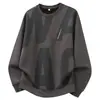 [Moletom plus size M-8XL] Coleção nova 2026, com design tridimensional e estampa, moletom masculino de outono plus size de corte solto