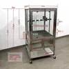 Gaiola de Pássaro de Aço Inoxidável para Papagaios, Gaiola Grande para Animais de Estimação para Uso Doméstico, Anti-Pena, Anti-Salpico, Gaiola Grande Criptografada para Estorninhos e Mynas