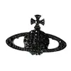 Broche Saturno Diamante Completo Emperatriz para Mujer, Accesorio de Moda Otoño e Invierno, Elegante y Lujoso Planeta Grande Versátil Broche de Tendencia