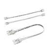 Tira de LED Flexible Cob Conector a Presión Sin Soldadura Cable Conector en L de Esquina de Tablero a Línea 2P 8mm/10mm
