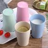 Juego de Vasos de Paja de Trigo Transfronterizo, Vaso Sencillo de Color Liso para Cepillo de Dientes de Pareja, Vaso de Plástico para Lavar, Vaso de Agua