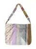 Bolso de Hombro Floral Francés Romántico, Bolso Cruzado de Gran Capacidad Estilo Bohemio Colorido, Bolso de Lona Pequeño Fresco de Moda