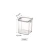 Caixa de armazenamento de grãos para uso doméstico, jarra de armazenamento visual transparente, jarra selada para lanches de cozinha, jarra de plástico para alimentos e açúcar