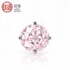 Liga de Titânio F136 Octogonal Rosa do Milênio Apoio de Pulso Rosca Externa Brinco de Pressão Brinco de Lábio Brinco de Osso do Ouvido Joia para Piercing Corte Rosa