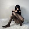 Perspectiva de comércio exterior jk Meias sensuais de rasgo à mão Meias de seda pretas sensuais femininas Internet Popular Descartável Fácil Rasgo Pura Meia-calça Fina