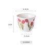 Taza de Café Árabe, Taza Creativa con Aroma a Flor, Estilo de Oriente Medio Blanca para Preparación Manual Compartida, Taza Pequeña de Té, Taza de Mano