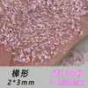 Zirconia translúcida color coñac rosa, base plana, biselado, 5A, no se caen, mini decoración de uñas brillante a granel, pedrería para uñas forma marquise