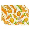Mantel de Pascua transfronterizo lino patrón de huevo conejo impreso mantel de mesa fiesta atmósfera festiva vajilla decorativa