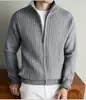 Suéter de punto grueso tipo cárdigan de 700 g, abrigo suéter grueso de moda, cálido, suave, cómodo, moderno, disponible para venta al por mayor
