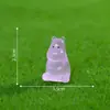 Nuevo producto transfronterizo: que brilla en la oscuridad, linda figura de hipopótamo, accesorios de decoración DIY, paisaje en miniatura, botella ecológica, adorno pequeño