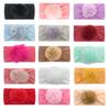 Diademas Europeas y Americanas para Bebé, Nuevas Diademas Elásticas de Nylon con Pompones para Bebé, Accesorios para el Cabello de Bebé Suaves y Cómodos para Todas las Estaciones