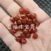 Contas Facetadas de Ágata Vermelha, Contas Soltas de Jade, Contas Barril Multifacetadas de Jaspe Vermelho, Contas para Acessórios de Joias de Pulseira DIY