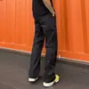 Pantalones Casuales Básicos Cropped Versátiles Estilo Americano para Hombre, Novedad Otoño Adelgazantes y que Aumentan la Altura Holgados de Pierna Recta Acampanados Joggers