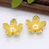 Novo feito à mão diy joias requintado pêssego flor pingente fada headwear cor retro simples hairpin material galvanoplastia