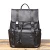 Comercio Exterior Nuevo Mochila de Cuero Genuino para Hombre Capa Superior Piel de Vaca Gran Capacidad Mochila para Computadora Mochila Casual de Viaje Mochila Escolar