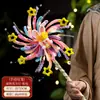 Linternas del Festival de Mediados de Otoño, Molinillos de Viento Giratorios, Linternas Brillantes, Palitos Retorcidos, Materiales Hechos a Mano para DIY, Linternas de Conejo Portátiles para Niños