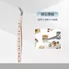 Rizador de Pestañas de Alta Precisión, Ayuda para Extensiones de Pestañas, Pinza Dorada Pluma para Artista de Pestañas, Pegatina Decorativa de Dibujos Animados de Acero Inoxidable, Pinzas para Journaling