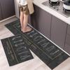Tapete de cozinha de veludo cristal antiderrapante à prova de óleo apagável sem lavagem à prova d'água tapete inteiro absorção de água absorção de óleo resistente à sujeira carpete doméstico