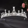 Collar con Tiara de Corona Pendientes Retro Elegante Pedrería Corona de Cumpleaños Accesorios para el Cabello Nupcial Vestido de Boda Traje de Tres Piezas
