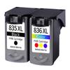 El Lobo Grande Pg-835Xl/Cl-836Xl es Adecuado para Impresoras Canon Ip1188 Que Se Pueden Rellenar con Tinta y Ahorra Tinta