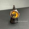 [Reloj de anillo] Reloj de dedo tiempo de viaje estilo anime casi mismo estilo hombres y mujeres mismo estilo de moda nicho retro reloj pulsera