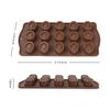 15 Molde de Silicona con Forma de Ojo para Fondant, Chocolate, Pastel, Galletas, Horneado, Bandeja de Hielo, Molde de Pegamento Cristal