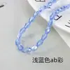 Fio de Contas Coloridas Soltas Galvanizadas Novas Contas de Vidro Artificial Cristal Cor AB Contas de Oliva Contas Ovais Materiais para Joias DIY
